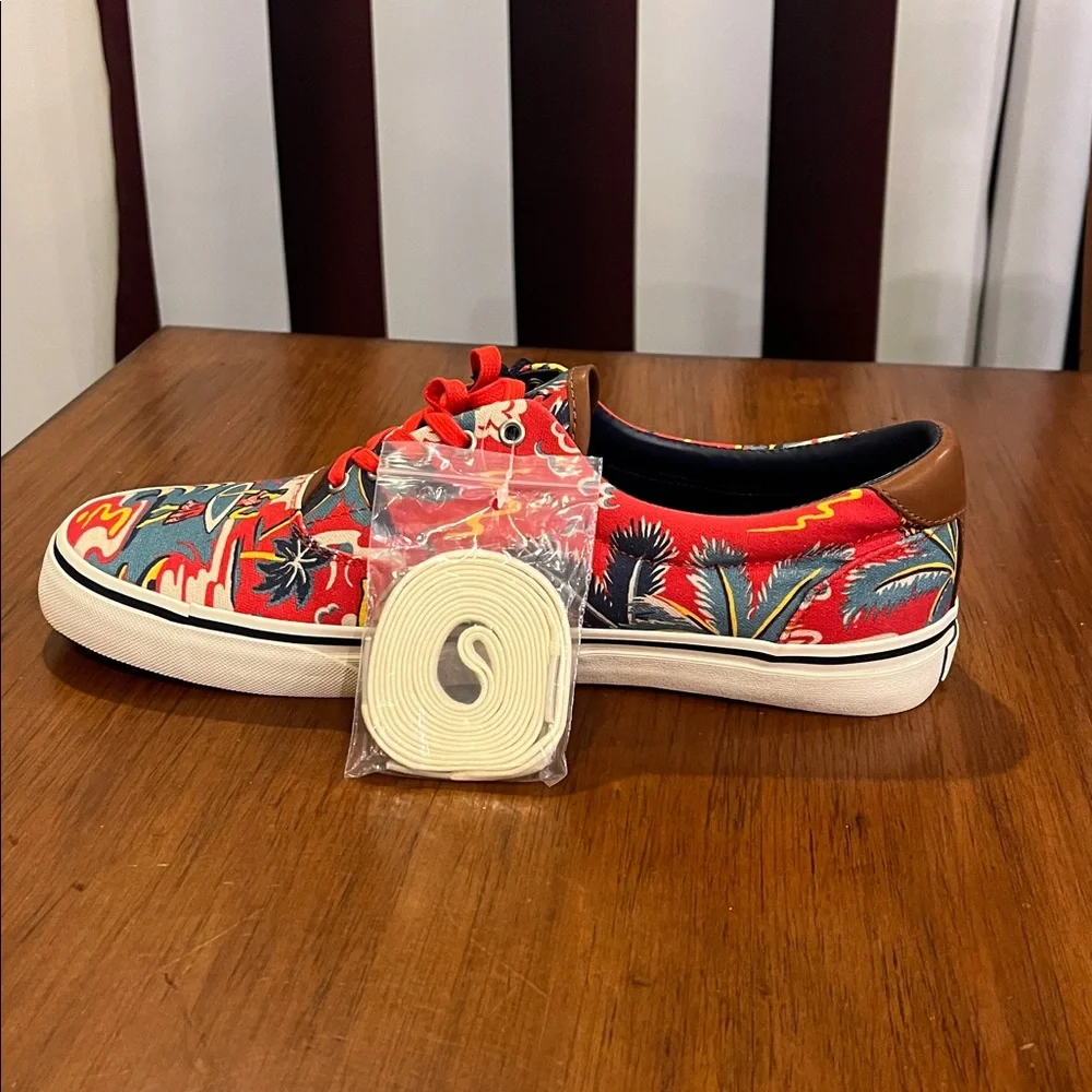 Polo Ralph Lauren Thornton III Shoes Sneakers Aloha Hawaii Surf new Mens Size 12